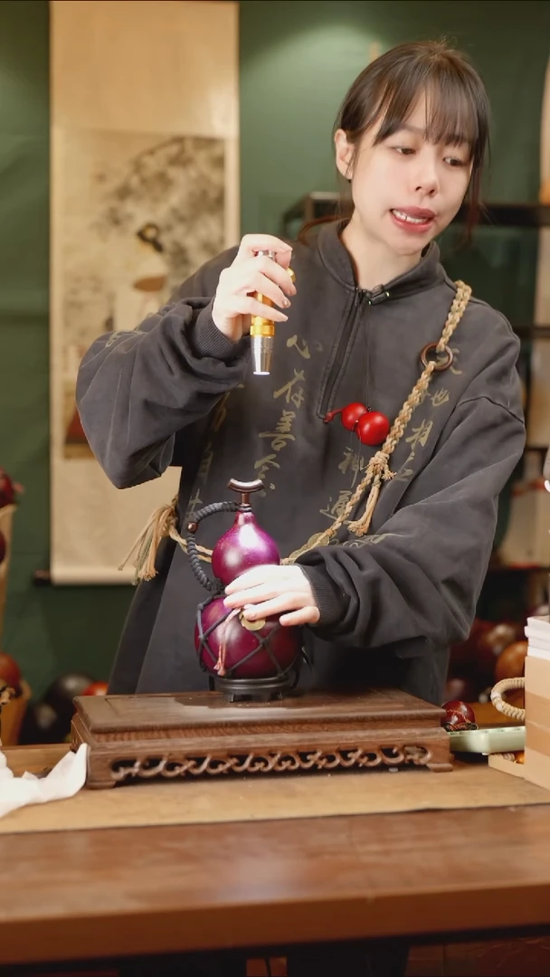 182号精品天然大漆酒葫芦一物一拍~
