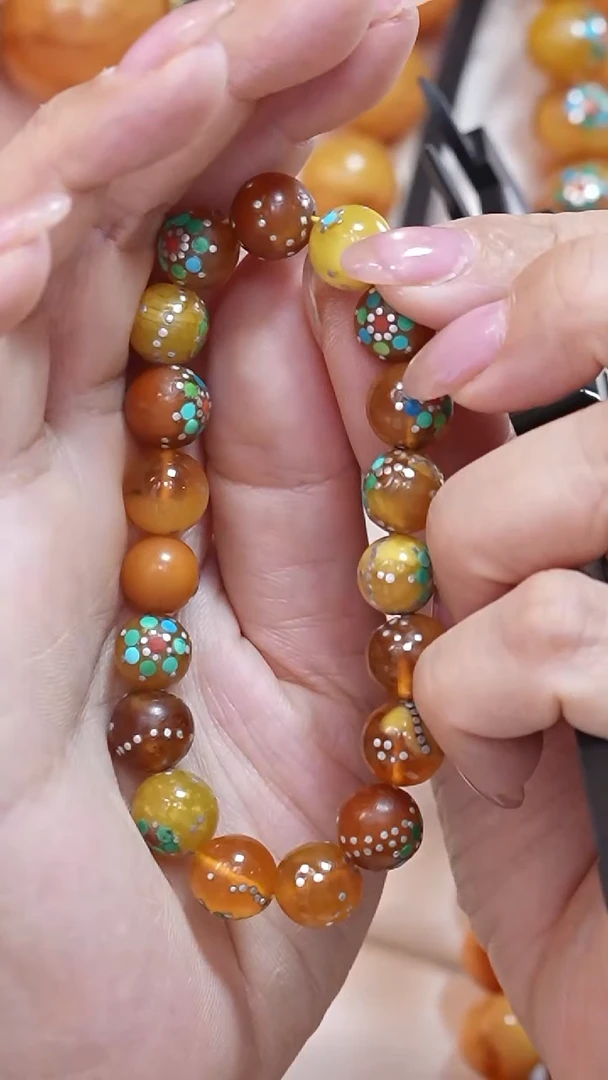 蜜蜡颈饰未镶嵌8369天然蜜蜡珠宝奇石云端妖孽全部保真