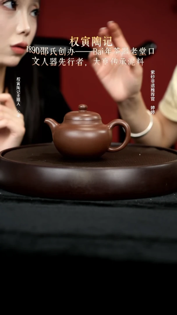 茶壶紫砂60紫泥柿园300cc