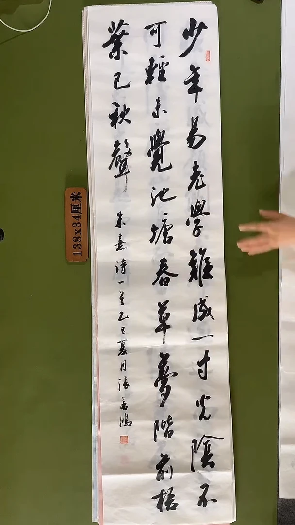 书法书法 张若鸿 尺寸138cm*34cm