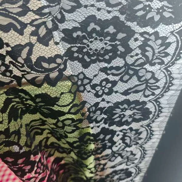 纯黑色蕾丝外套连衣裙布艺面料 幅宽150CM