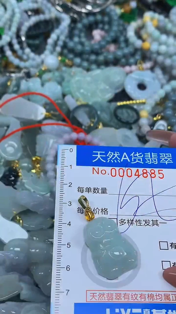 颈饰未镶嵌翡翠净货挂件-4885