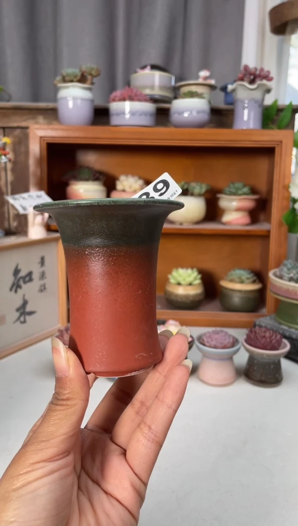 瓷片639知木小芳花盆