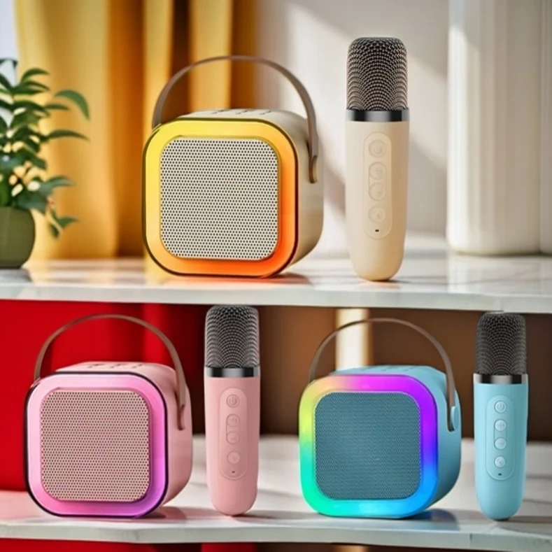 蓝牙音箱单麦麦克风一体话筒全民k歌家用家庭音箱 无线