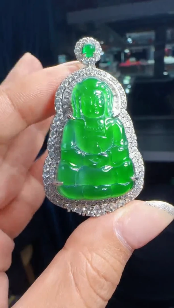 未镶嵌定制翡翠翡翠吊坠20