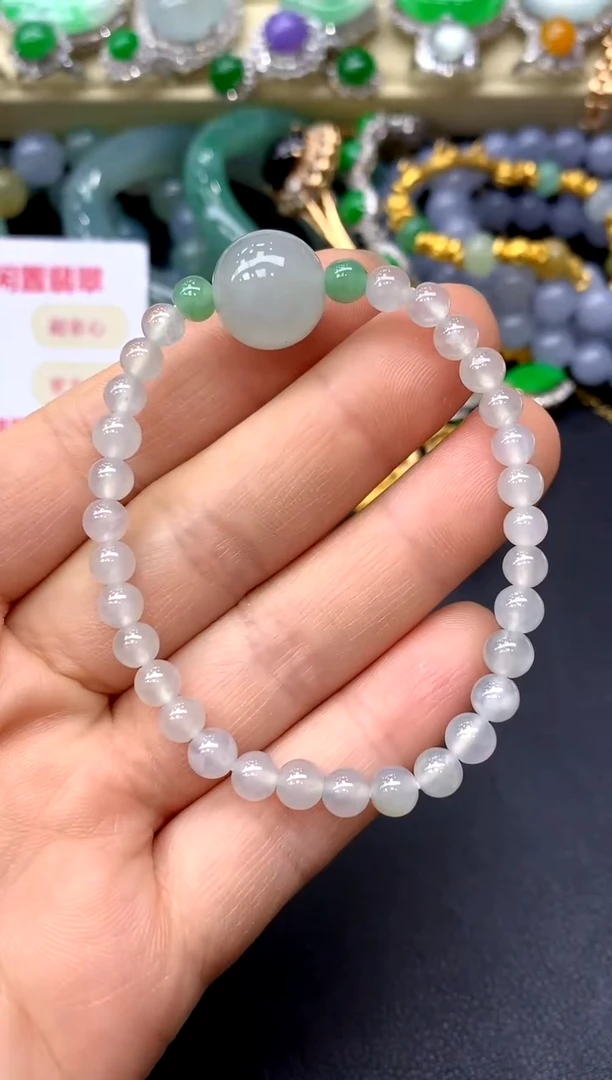 未镶嵌手串翡翠222-中国好珍宝