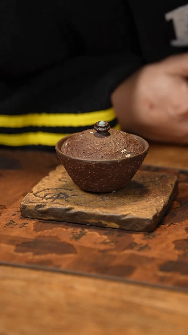 【闪购商品】【有茶器】全手紫砂官帽盖碗