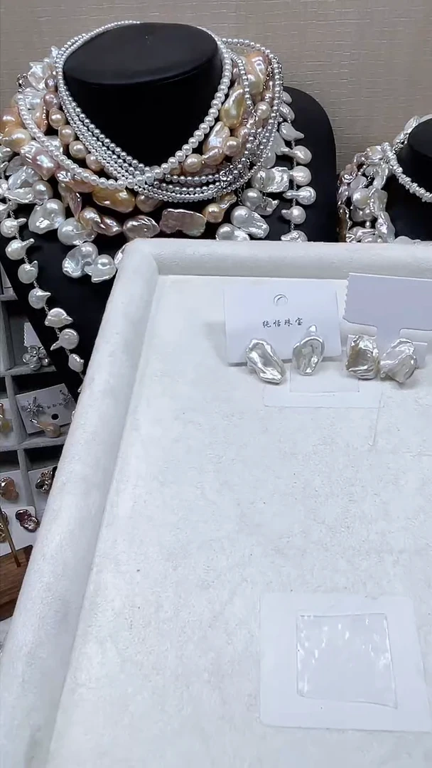 未镶嵌耳饰淡水珍珠【纯恬饰品】（多样性发货发一）