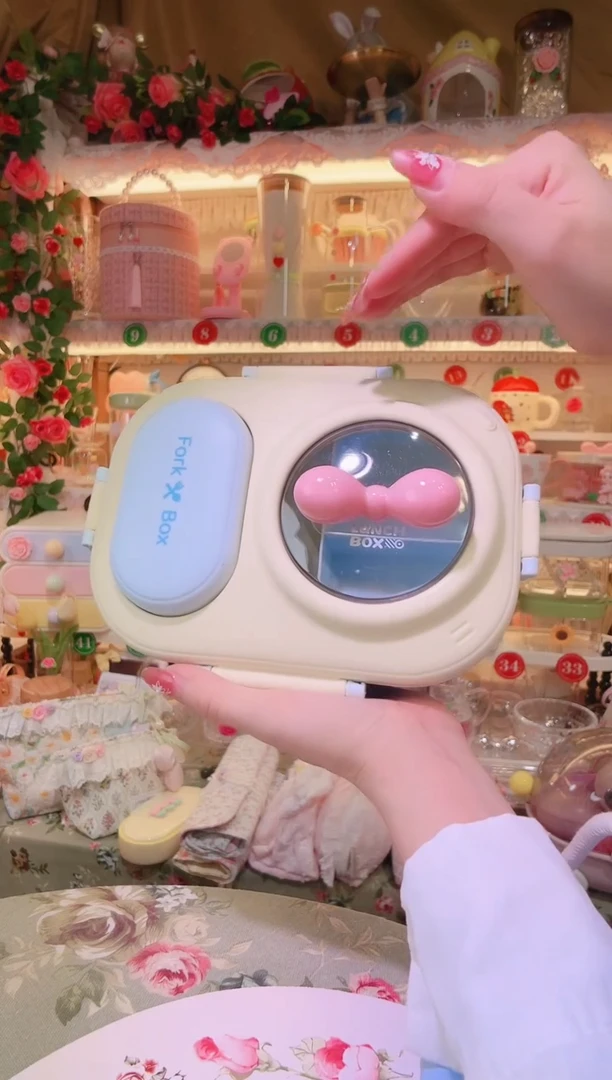 福利饭盒蓝色——手工制作品质好！