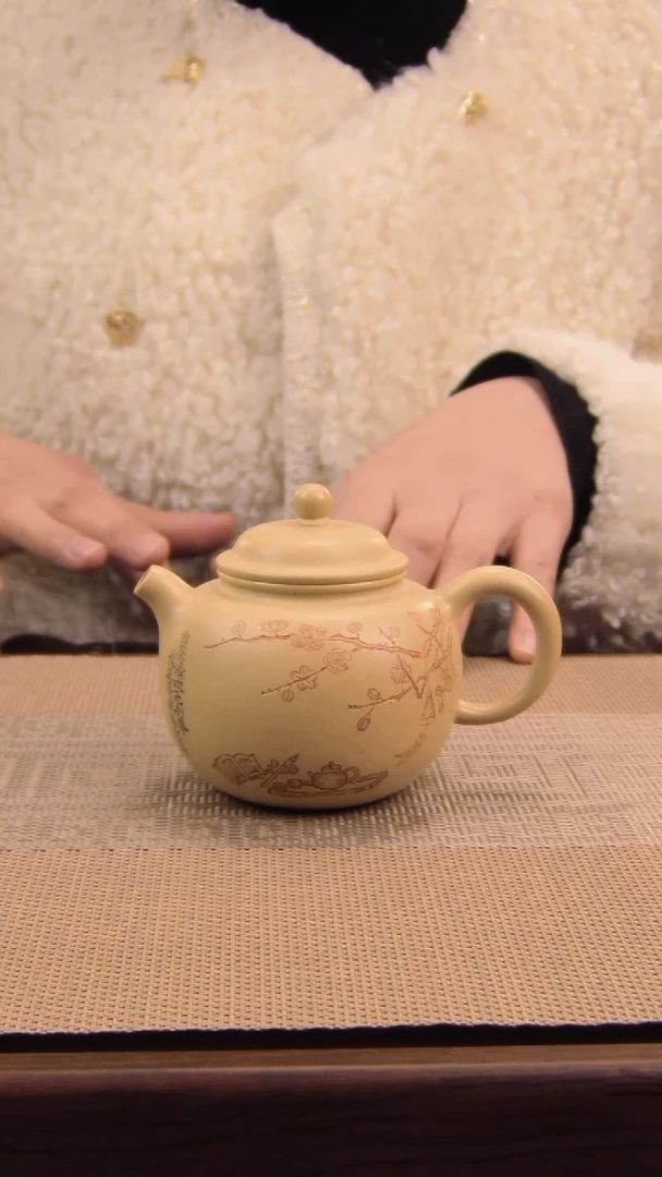 原矿本绿等风来紫砂壶23
