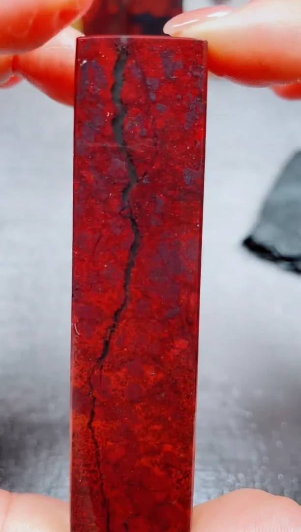 玉桂林鸡血玉素章--9