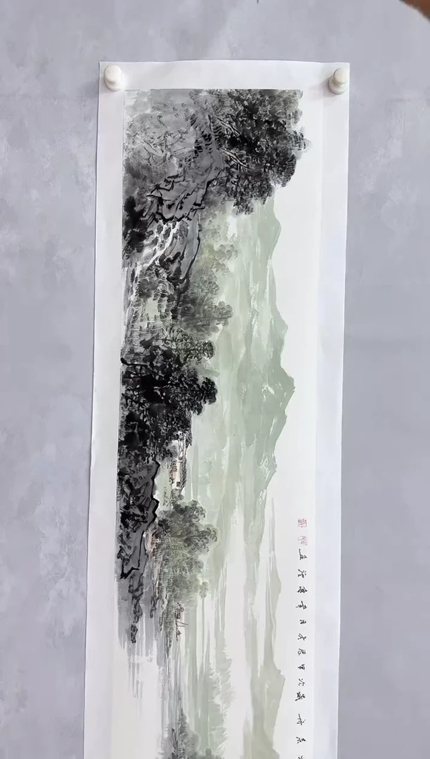 【闪购商品】折扇1牡丹国画作品（随缘一幅）