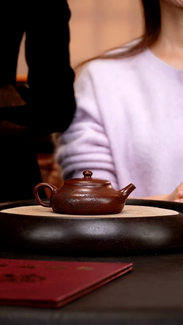 茶壶紫砂SJJ162 静乐  紫袍玉砂  200cc