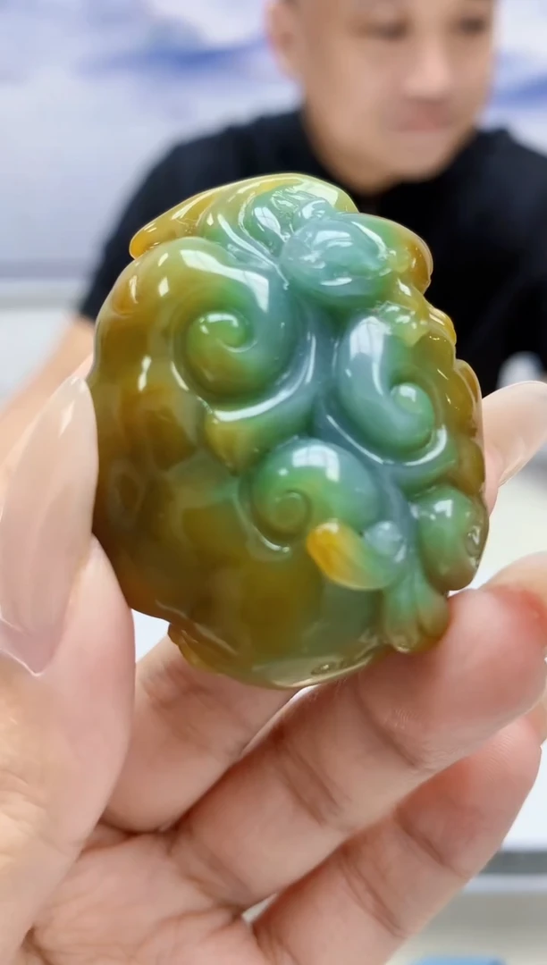 定制翡翠未镶嵌4969xx-毛货挂件87