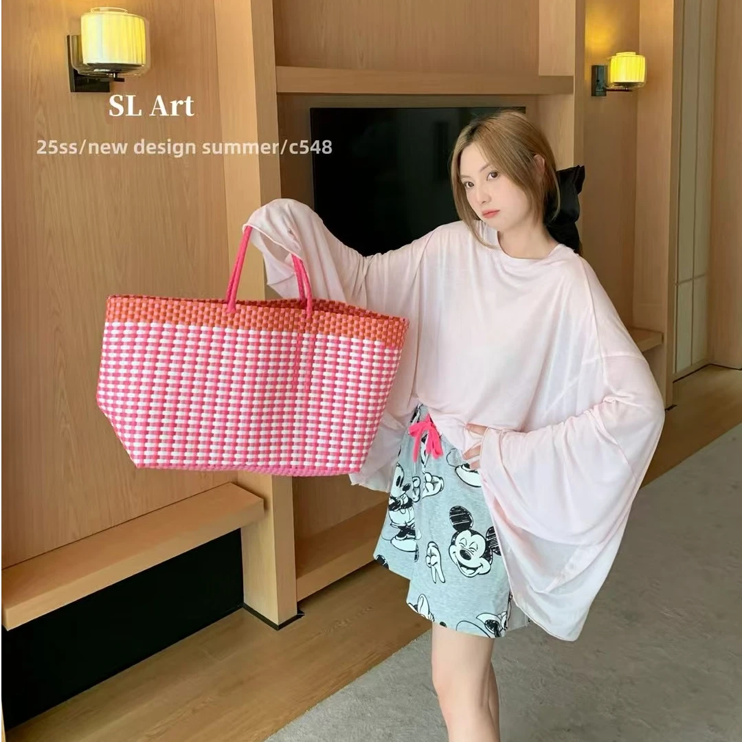 2025夏季新款长袖防晒T恤女韩版时尚舒适显瘦百搭慵懒风薄款上衣