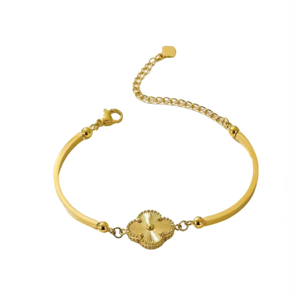 时尚百搭四叶草弯管手链