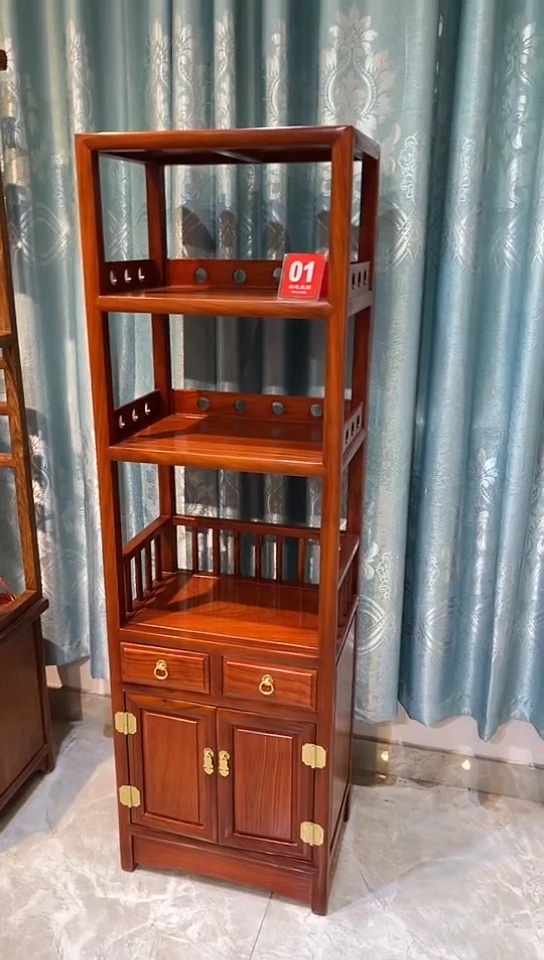 【闪购商品】花梨木类成套家具小书柜48*32*155