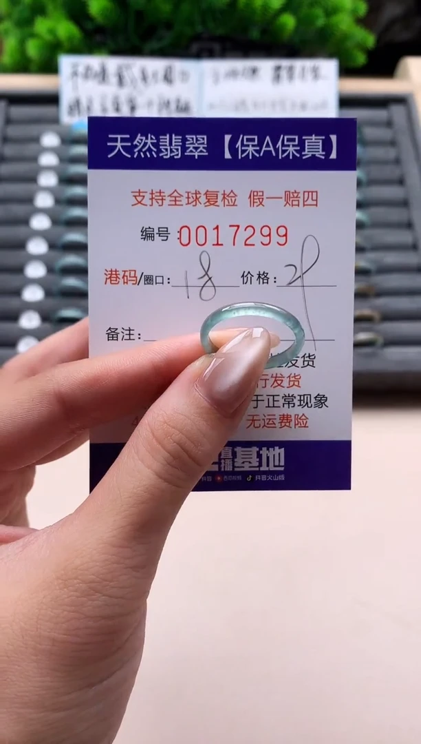 未镶嵌戒指翡翠天然  17299