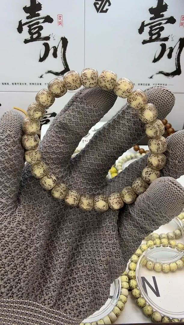 手串星月菩提9/8  冰糖 星点 同枝果 C32