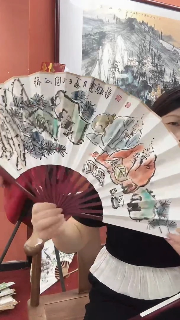 国画李联新/国画/扇面