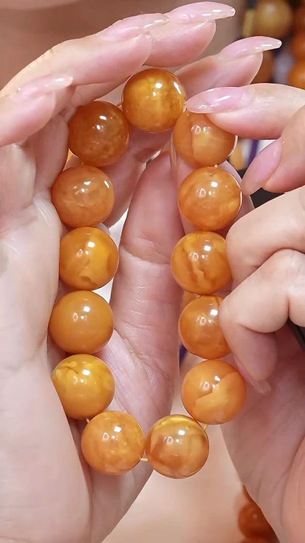 蜜蜡颈饰未镶嵌8025天然蜜蜡珠宝奇石云端妖孽全部保真