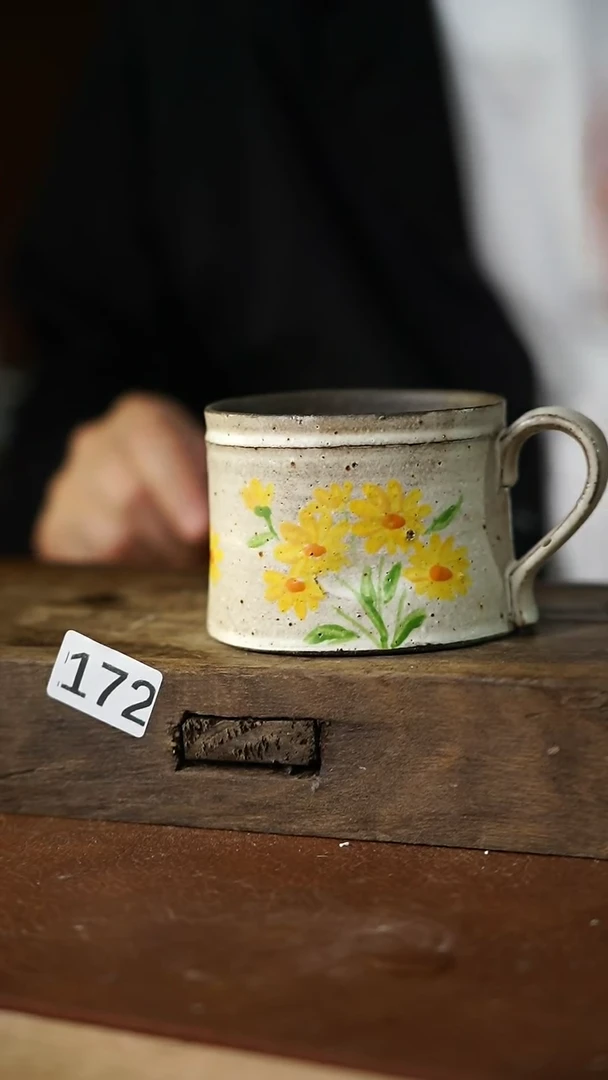 瓷片新品！手绘设计师款 咖啡杯