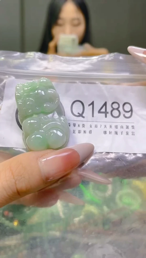 翡翠未镶嵌颈饰/Q/翡翠A货一图一物