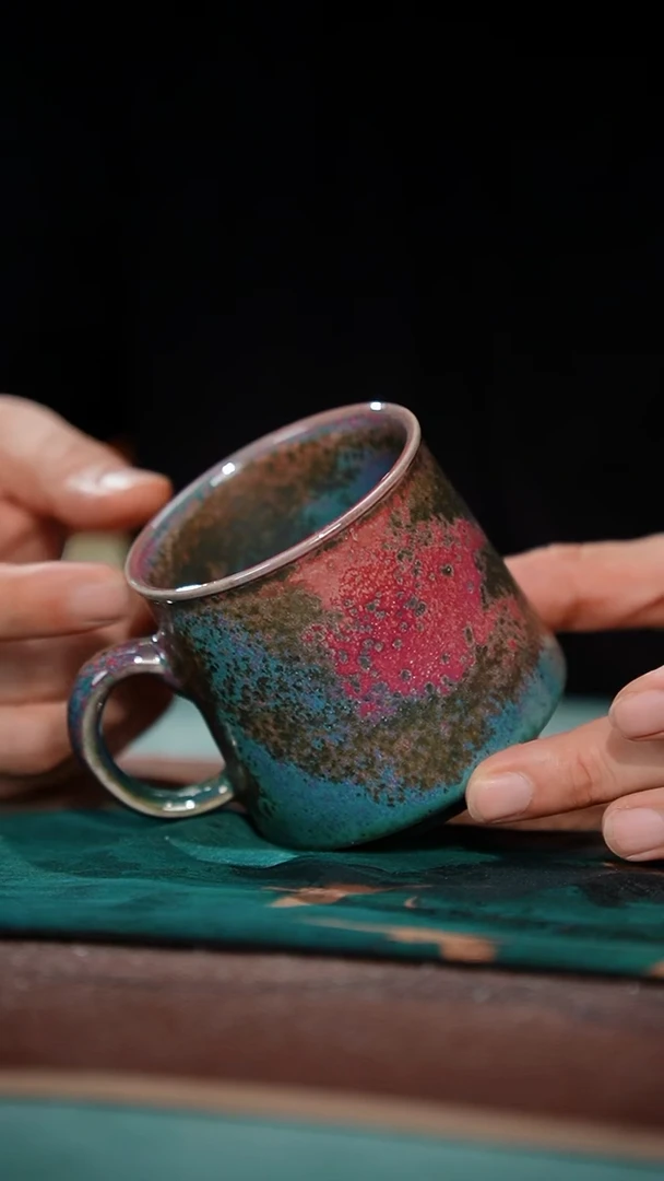 160-1咖啡杯（炉钧釉）