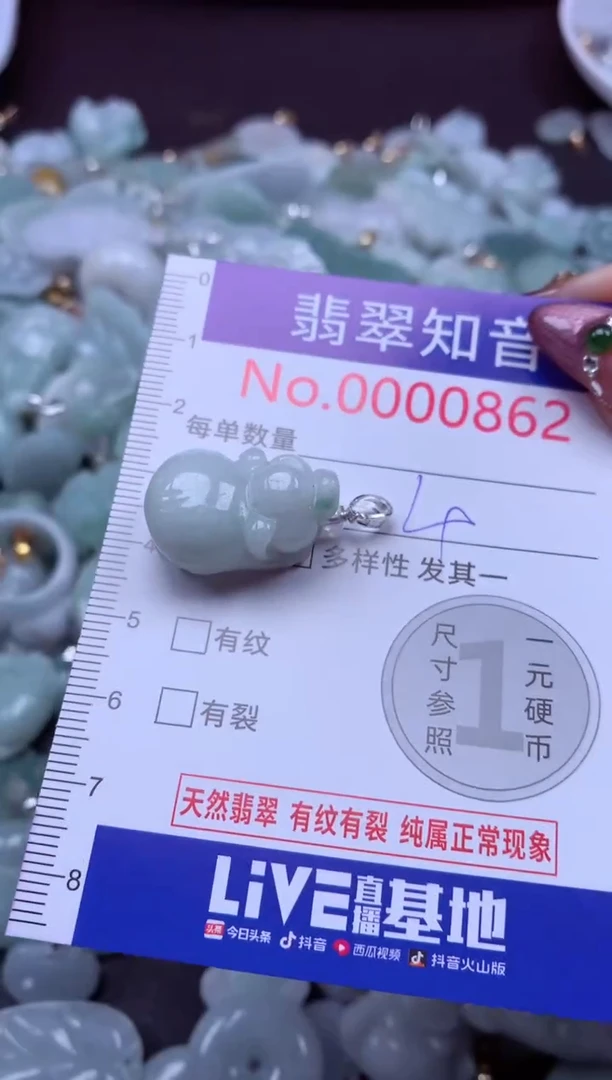 吊坠(不含链)未镶嵌翡翠862