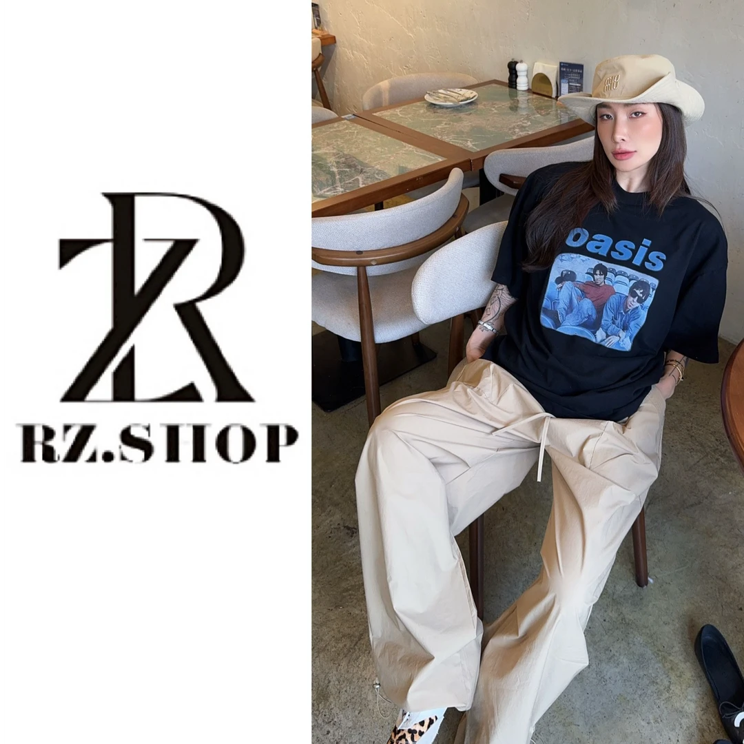 RZ定制款卡其色两穿休闲裤