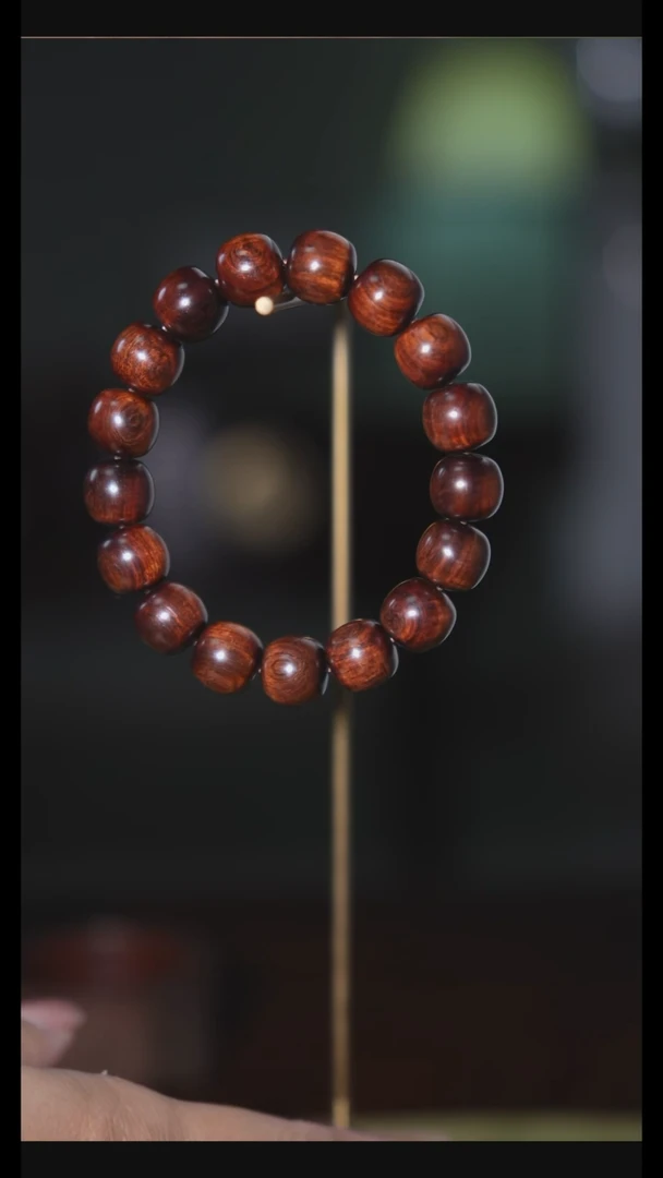 黄花梨/降香黄檀手串/手链逃****肉海南黄花梨12/13单圈
