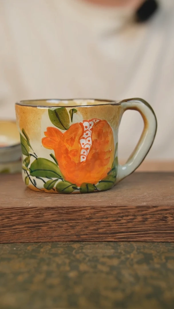 摆件泥垚手作 景德镇手工手绘器物