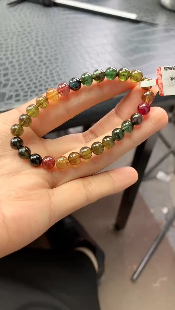 未镶嵌手串碧玺多样性发一条