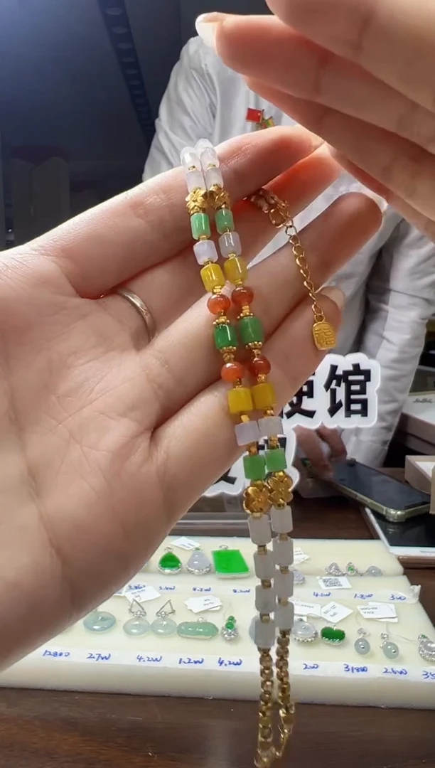 银S925镶嵌手链翡翠缅甸珠宝严选馆多样性发其一