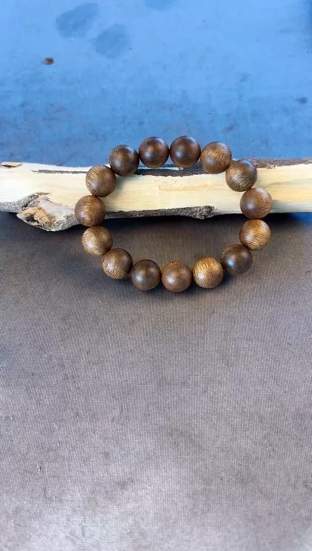 沉香沉香碎屑芽庄白奇14圆珠单圈沉27克+多样性发一