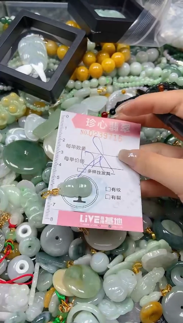 翡翠未镶嵌颈饰闪购0239715多样性发其一