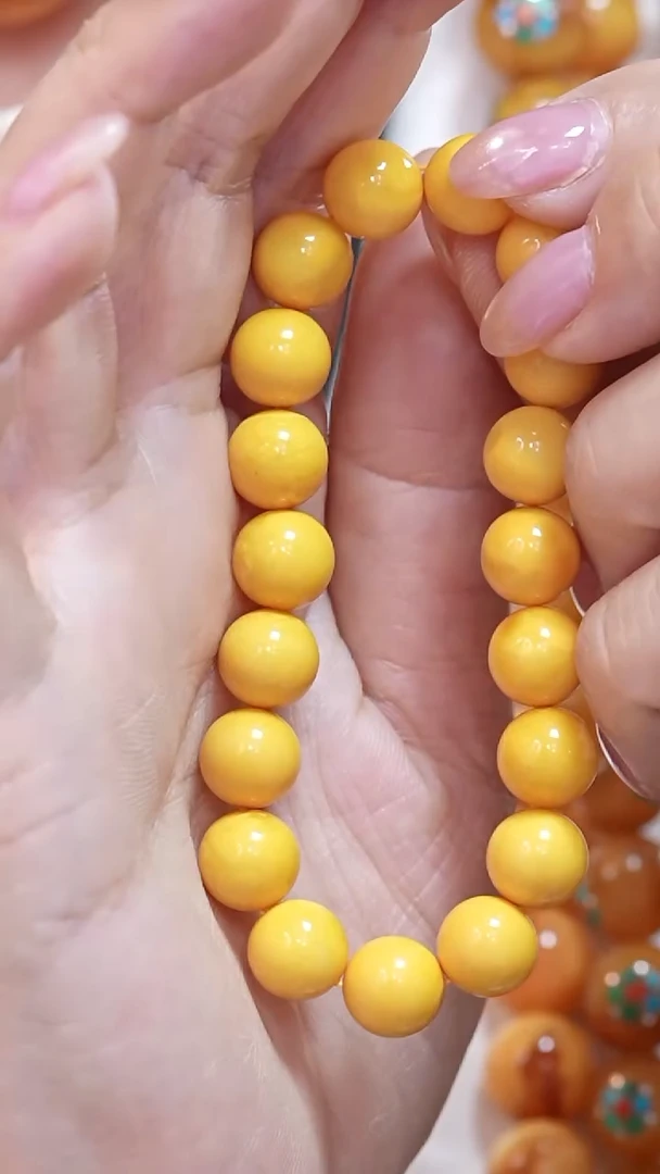 蜜蜡颈饰未镶嵌222-8435天然蜜蜡珠宝奇石云端妖孽全部保真