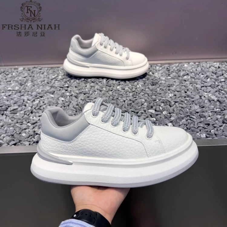 法莎尼亚秋季男鞋板鞋秋季增高百搭低帮气质休秋季男士低帮休闲鞋