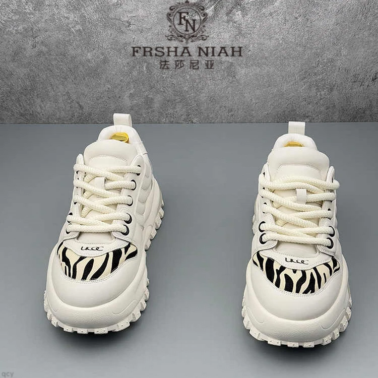 法莎尼亚老爹鞋男鞋春季新款时尚潮流厚底增高百搭软底休闲运动鞋