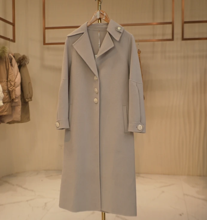 C063 C系列过膝长款轻奢羊毛双面呢大衣 CC系列-21167