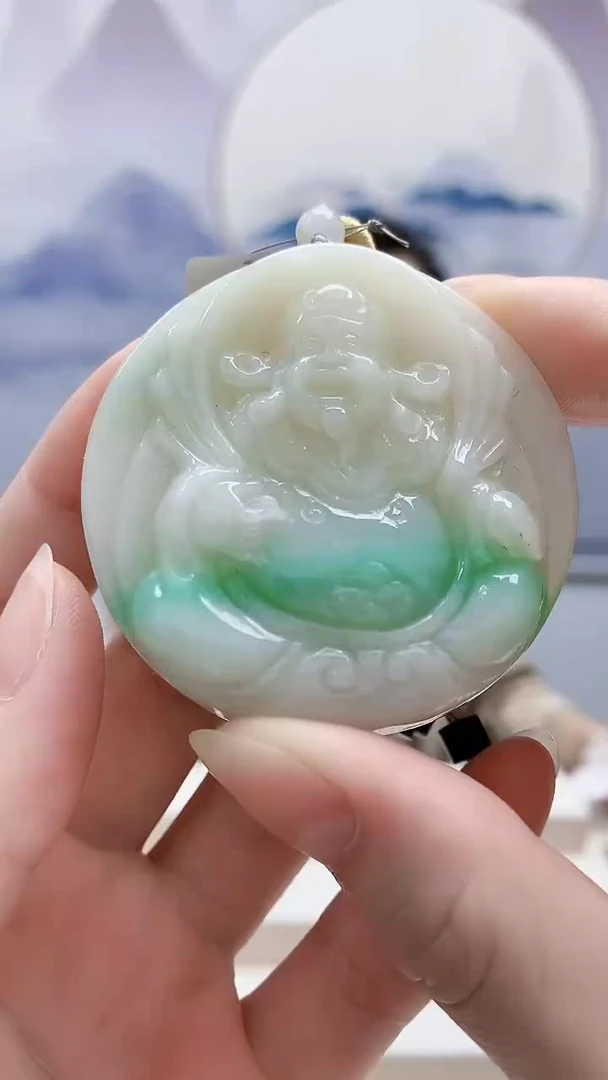 未镶嵌定制翡翠5160ry-毛货挂件28