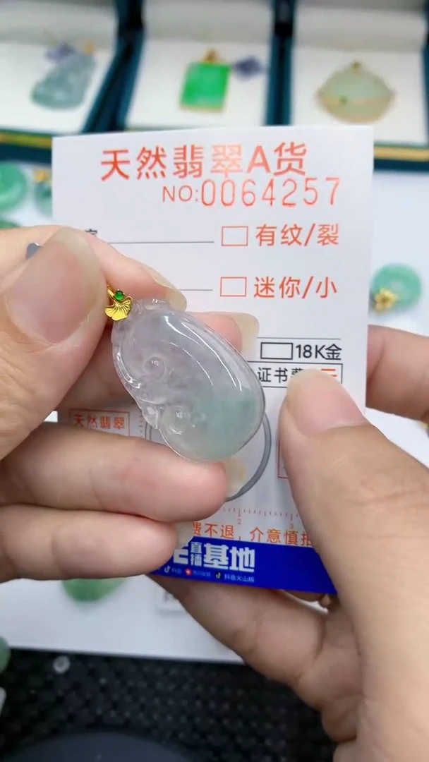 【闪购商品】翡翠颈饰18K金镶嵌            8