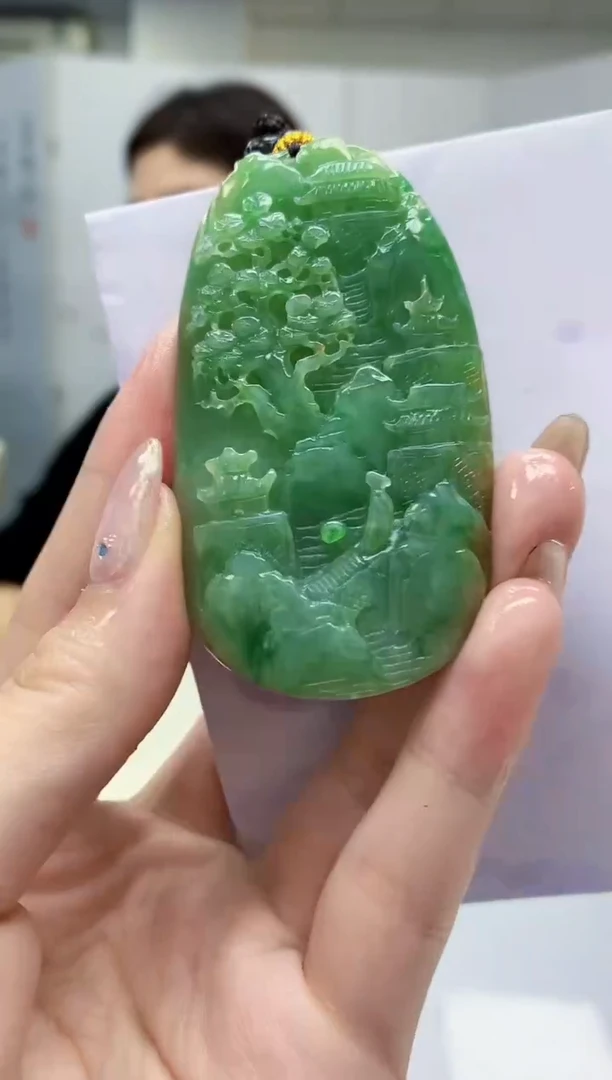 【闪购商品】定制翡翠未镶嵌4829jw-毛货挂件41