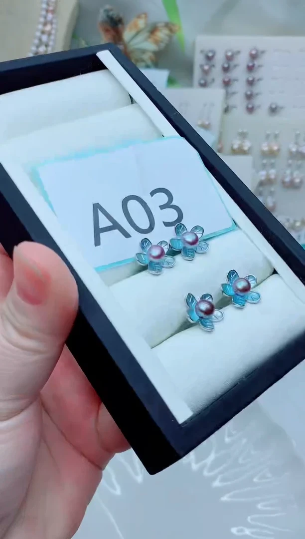 未镶嵌耳饰淡水珍珠多样性发其一【非无瑕】