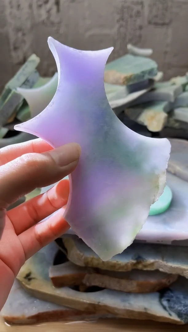 裸石翡翠天然翡翠A货石 南 377