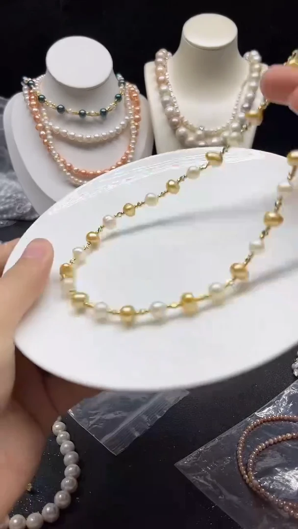 淡水珍珠未镶嵌颈饰多人