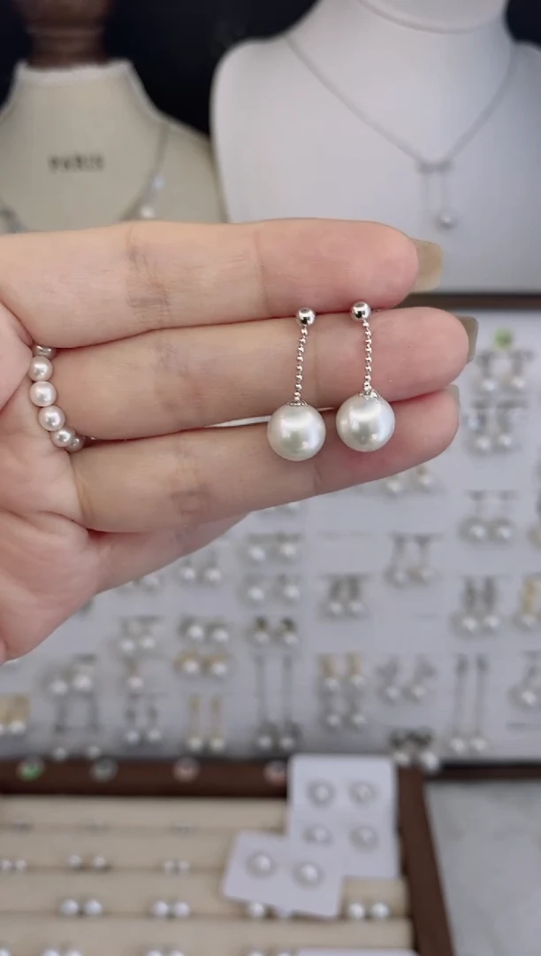 银S925镶嵌耳饰淡水珍珠恬****的032