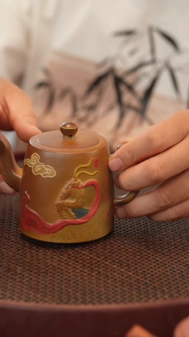 茶壶紫砂原矿手工制作240cc