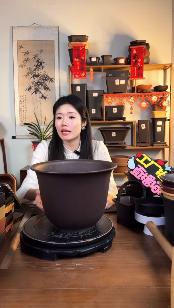 【闪购商品】树脂30金钟2只紫檀色