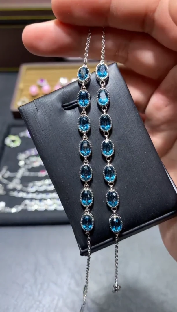 未镶嵌托帕石手链P65【多样性发其一】